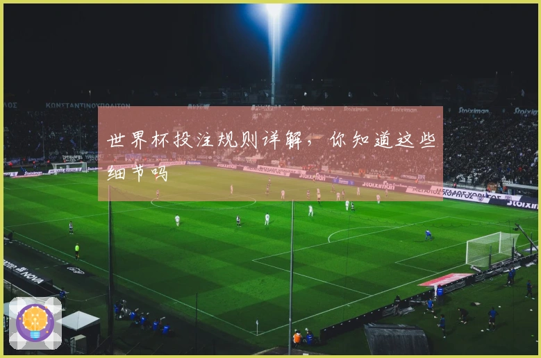 世界杯投注规则详解,你知道这些细节吗