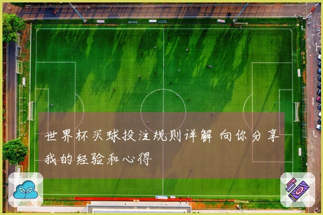 世界杯买球投注规则详解 向你分享我的经验和心得