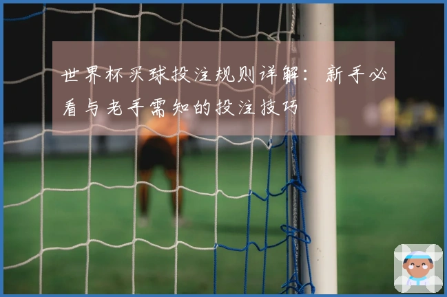 世界杯买球投注规则详解：新手必看与老手需知的投注技巧